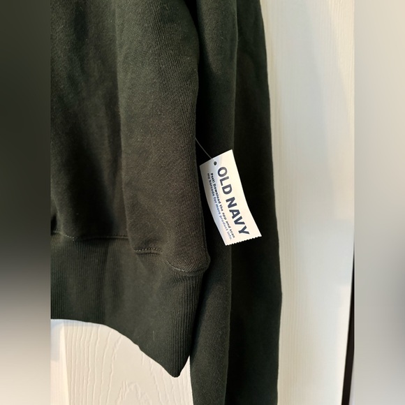 NWT SoComfy Old Navy Graphic Drop-Shoulder Green Crew-Neck Sweatshirt Size M - Picture 2 of 6